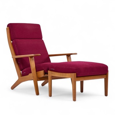 【GE290】GETAMA社　Hans J Wegner Hans Wegner for Getama GE-290 Danish High Back Lounge Chairs Pair