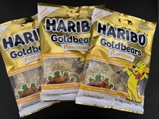 *LIMITED EDITION* Haribo "PINEAPPLE" Gummi Bears Gummy Candy  {3 BAGS}