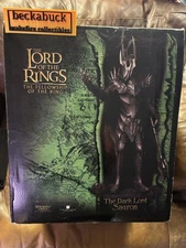 Sideshow/Weta Dark Lord Sauron Statue LOTR | READ | Missing Helm Tip/1 Heel Spur