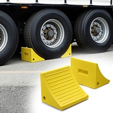 Yescom PU Wheel Chocks 198,400 lbs Weight Capacity Semi-Truck Commercial Trailer