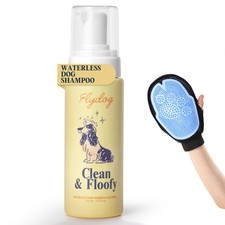 Clean and Floofy Dry Dog Shampoo with Glove No Rinse Spray Foam, Anti-It