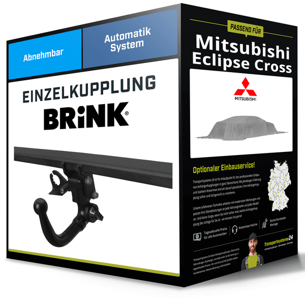 Abnehmbare AnhäNgerkupplung FüR Mitsubishi Eclipse Cross 02.21- Typ Gk Brink Neu-image