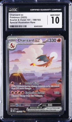 2023 POKEMON 151 #199 CHARIZARD EX CGC 10