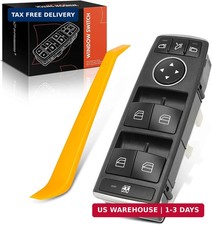 Front Driver Side - Master Power Window Switch Compatible with 2008-2017 Mercede