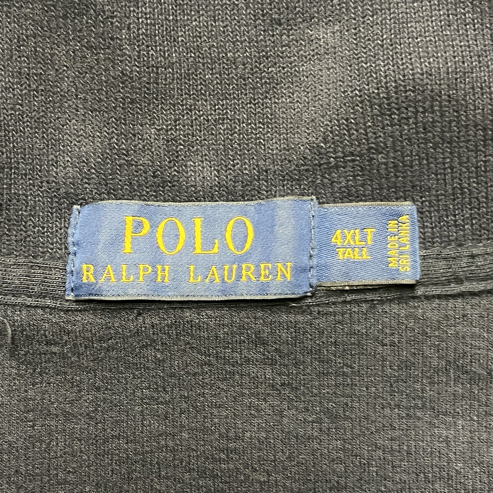 Polo Ralph Lauren maglione uomo 4XLT blu 1 4 zip pullover felpa cotone pony