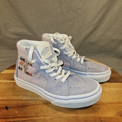 VANS sk8 hi Divine  She Can Be Anything  Lavender Purple Shoes Big Kid Sz 12