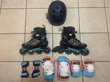 Rollerblade Women's Size 8 with Full Protective Gear Excellent Condition