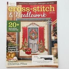 Cross Stitch Needlework Pattern Magazine Winter 2015 Holiday Projects Ornament