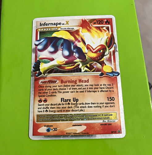 Infernape LV.X DP10 Holo Diamond and Pearl Black Star Promo Pokémon LP- #DP10