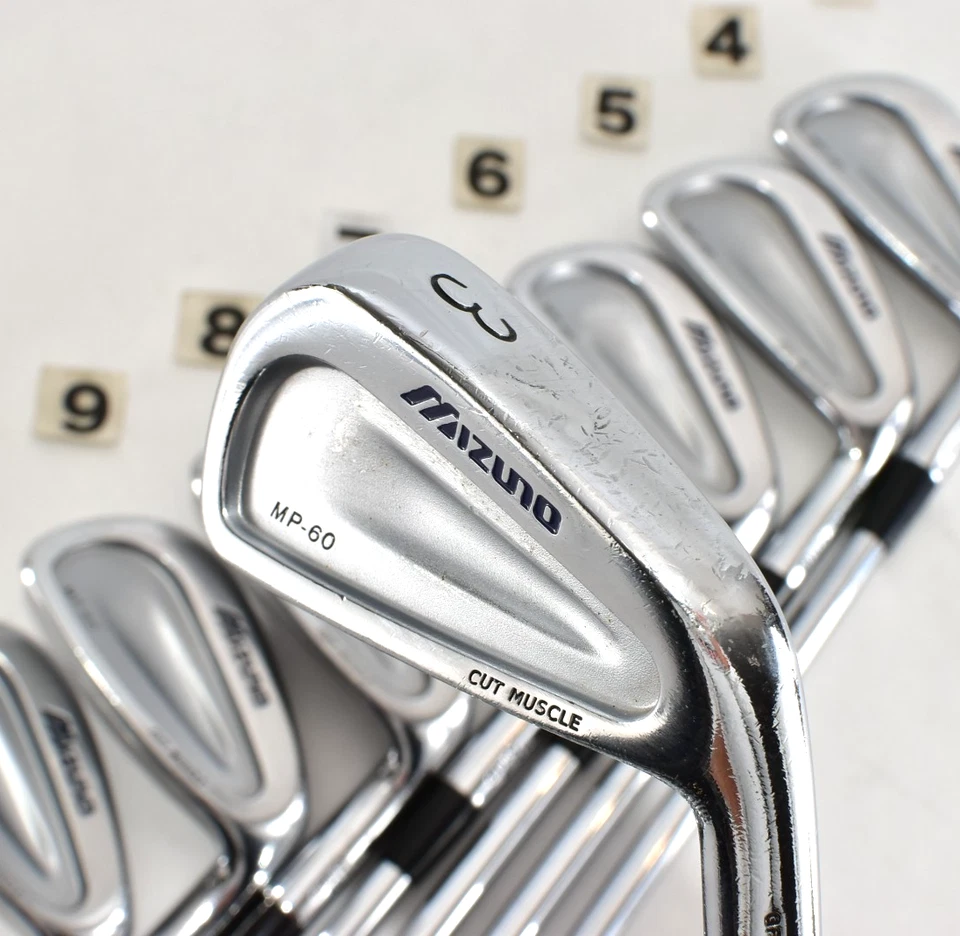 Mizuno MP-60 8p 3-4-5-6-7-8-9-Pw RH Golf Club Men Iron Set Regular NSPRO 950GH R - Image 3 of 4