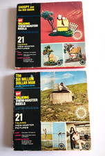Talking View-Master Reels 2 Sets-Six Million Dollar Man, Snoopy and Red Baron