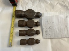 vintage ball peen hammer heads Lot Of 4