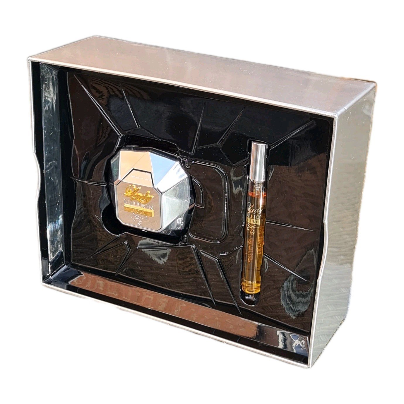 Paco Rabanne Lady Million Lucky EDP 80ml + EDP 10ml Travel Spray - Damaged Box