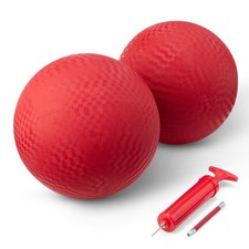 Amazon Basics 10-Inch Playground Kickball, 2-Pack 10", 2 pack, Red 