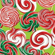 Sweet Holidays Cotton Fabric  Kanvas Greta Lynn  Lollipops Candy By The Yard 
