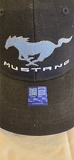 Baseball Hat Cap Licensed Ford Mustang Pony Black