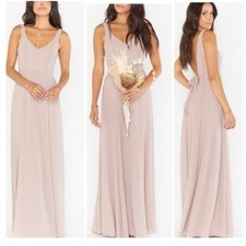 Show Me Your MuMu Jenn Bridesmaid Maxi Dress S Pink