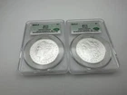 Lot of 2 2023-P $1 Morgan Dollar Advanced Delivery CAC MS70 .999 Silver  -B11