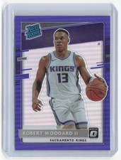 2020-21 Donruss Optic Purple Robert Woodard II RC Rated Rookie Sacramento Kings