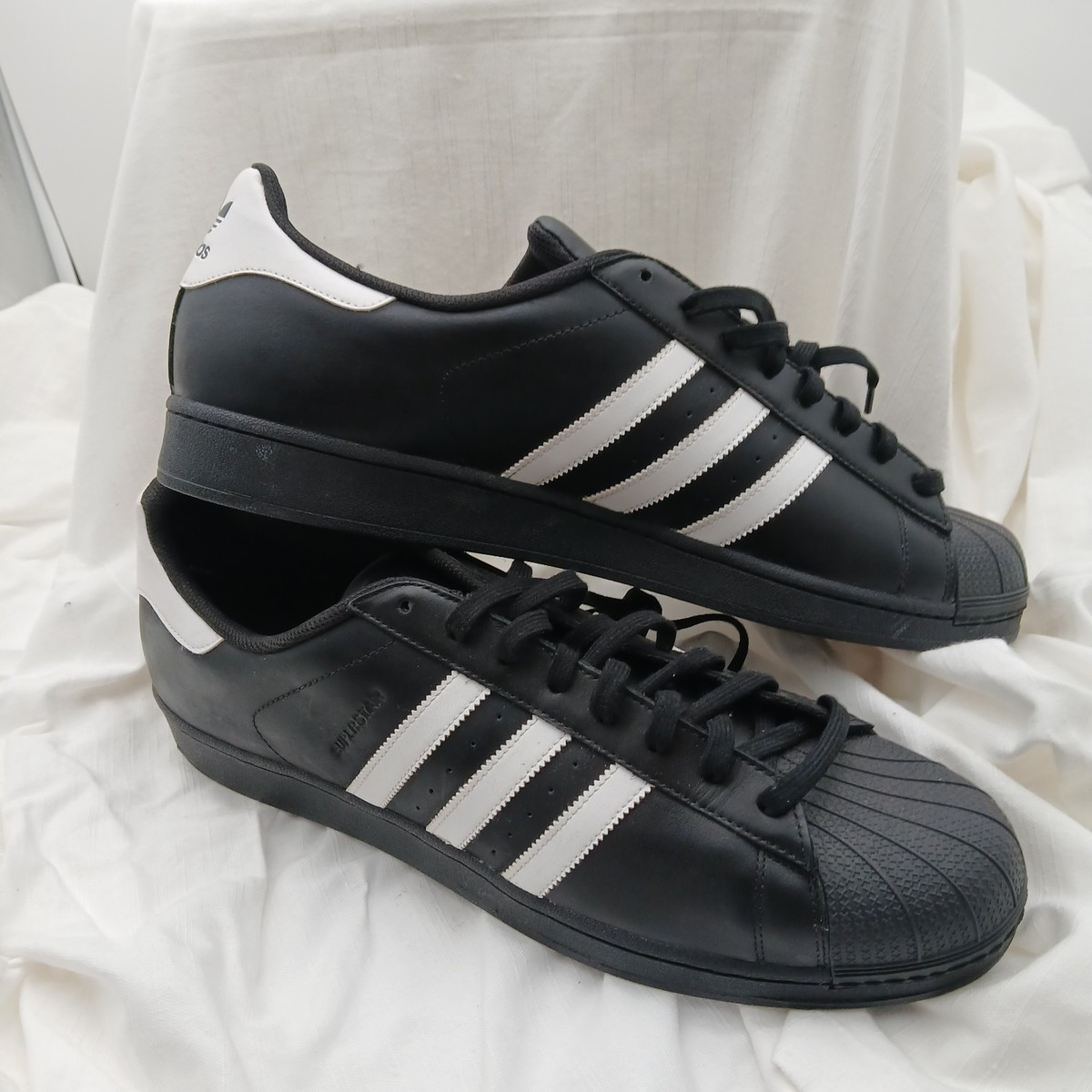 adidas Men's Originals Superstar Running Shoes, Sneakers, Sz 20