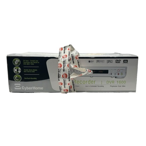 CyberHome DVD Player Recorder DVR 1600 Silver CH-DVR 1600ZU New Unopened - Picture 2 of 4