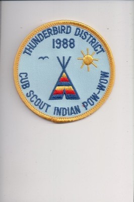 1988 Thunderbird District Cub Scout Indian Pow-Wow patch