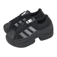 adidas Originals Superstar Bold Core Black Silver Metallic Women Casual IH1663
