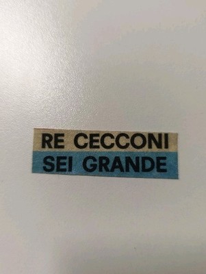 STICKER KING CECCONI SIX LARGE STICKER STICKER DECAL LAZIO 70s VINTAGE