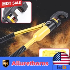 12 Ton Handheld Hydraulic Rebar Cutter Portable Bolt Chain Cutting Tool 4mm-22mm