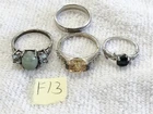 VINTAGE STERLING SILVER RING COLLECTION SUPER COOL MUST SEE LOT #F13