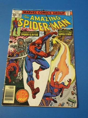 Amazing Spider-man #167 Bronze age 1st Will O the Wisp VG- Wow