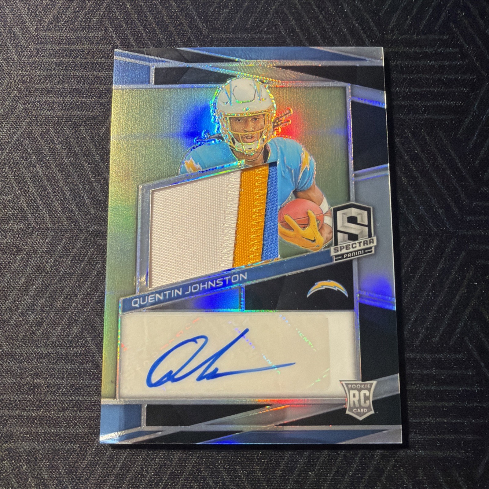 2023 Panini Spectra - Rookie Patch Autographs Quentin Johnston #229 /99 (AU,...