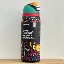New Owala Free Sip 32oz Sugar Skull Stainless Steel Water Bottle Limited Edition