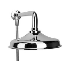 Croydex Traditional Rain Large Round Shower Head Set (Head, Arm & Hose) Chrome