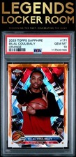 2023 Topps Chrome Sapphire Edition Bilal Coulibaly Orange 01/25 PSA 10