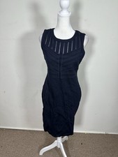 Tahari Women’s Navy Blue Color Sleeveless Dress Size 4 
