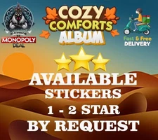BY REQUEST ⭐️MONO_POLY_MO_-GO 1 & 2 STARS STICKERS CARDS ⚡️ FAST SEND ⚡️