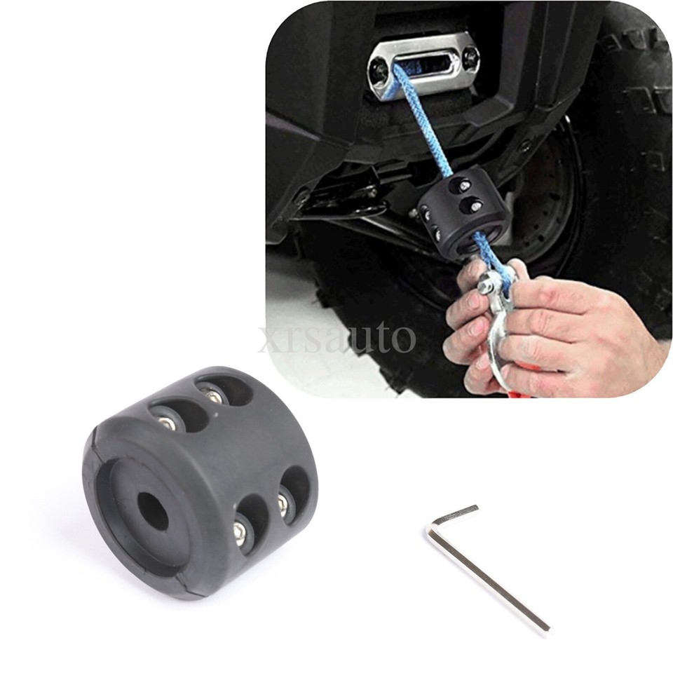 Winch Stopper Stop Rubber Heavy Duty Cable Line Waterproof Rope Hook ATV UTV - Foto 3