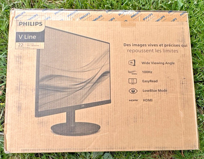 Philips 221V8LB 22 Inch FHD 100Hz Monitor Open Box New Never Used