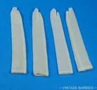 (2) Pair Vintage Barbie Doll White Long Tricot Gloves Excellent ~ 1960's