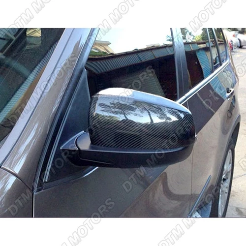 For 2008-2013 BMW X5 X6 E70 E71 Real Carbon Fiber Side Mirror Cover Cap 2pcs
