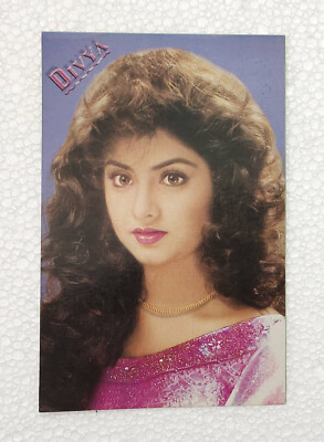 Bollywood Actress- Divya Bharti - Rare Post card #D-7