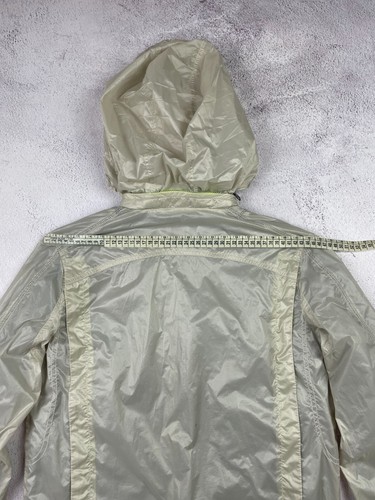Vintage Diesel Nylon Windbreaker Jacket Men’s Size S Neon Zip Hooded Lightweight - Picture 10 of 15