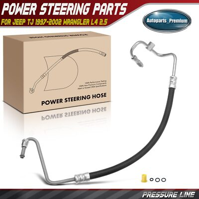 #ad Power Steering Pressure Line Hose Assembly for Jeep TJ 1997 2002 Wrangler L4 2.5 $40.49