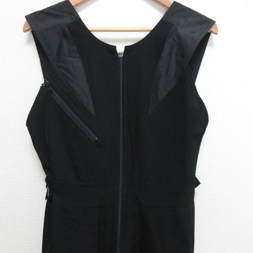 【Yohji Yamamoto】Wool x Silk Docking Overalls Long Dress FM-D04-111 Size 2 - Picture 3 of 9