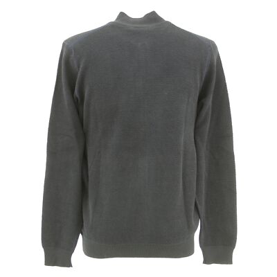 PIERRE CARDIN Herren Strickjacke Sweatjacke Stehkragen marineblau