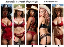 Sexy Cowgirls Themed Bookmarks