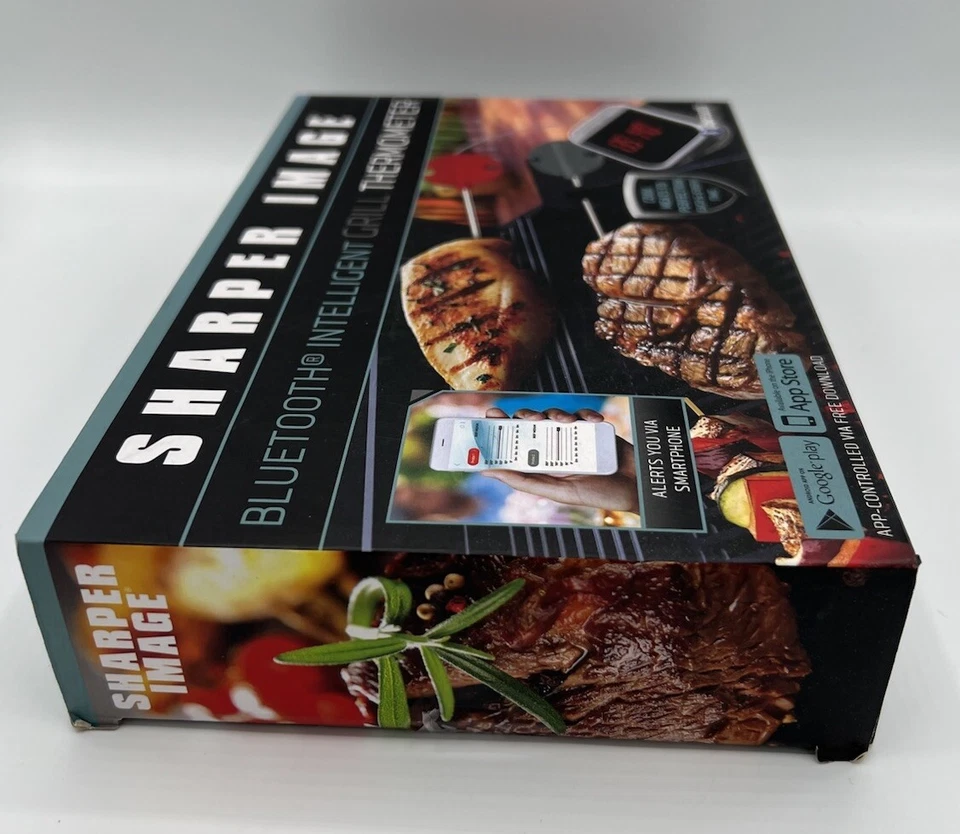 Sharper Image Bluetooth Intelligent Grill Cooking Thermometer New Open Box - Image 3 of 4