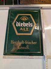 Original Brauerei Blechschild "DIEBELS ALT BIER BRAUEREI"