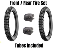 Shinko SR241 Trail Tire Set - Honda CT90 CL125A - 2.75-17 Tires and Tube Set